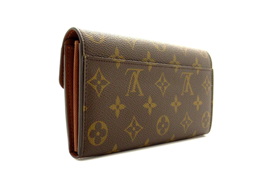 Louis Vuitton Sarah Long Wallet Monogram Portefeuille Brown